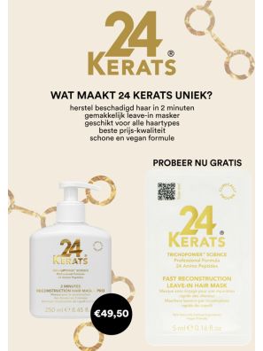 24Kerats Fast Reconstruction Leave-In Hair Mask 5ml + Flyer