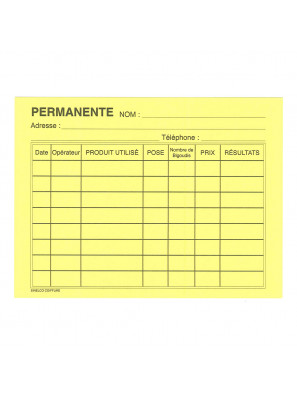 Sibel Klantenkaarten Dubbelzijdig Gedrukt Geel 50 stuks