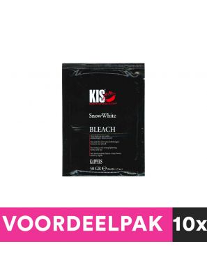 10 stuks!! Kis Snowwhite Blondeerpoeder Sachet 50gr.