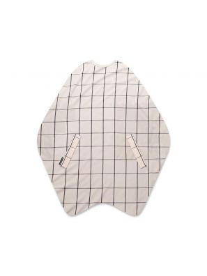 Kaplaken Ladies Cape Champagne Geruit 135x150cm