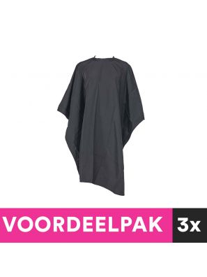 3 stuks Kaplaken Zwart 138 x 150cm Voordeelpakket