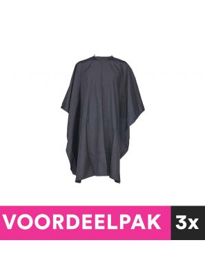 3 stuks Kaplaken Zwart 145x155cm Voordeelpakket