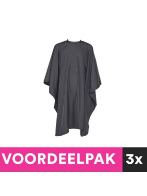 3 stuks Kaplaken Zwart 135x150cm Voordeelpakket