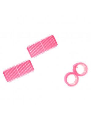 Kleefkrullers Neon Roze 24mm 12st.