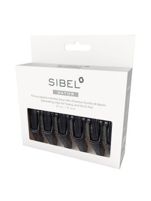 Sibel Gator Verdeelclips Haaienbek 9cm 6st. Zwart