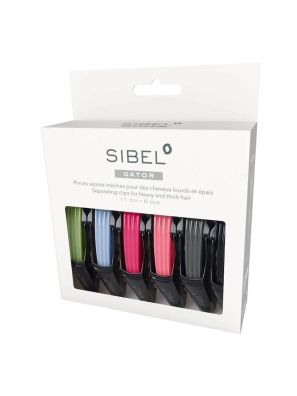 Sibel Gator Verdeelclips Haaienbek 11cm 6st. Gekleurd