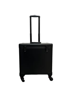 Koffer Trolley Vierkant Zwart