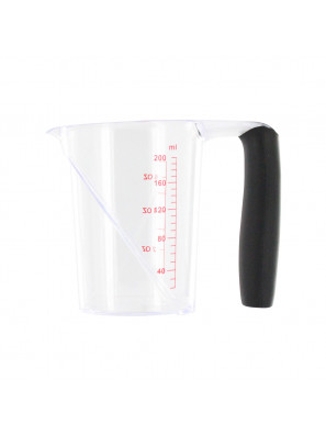 Kunststof Maatbeker Zwart Handvat 200ml