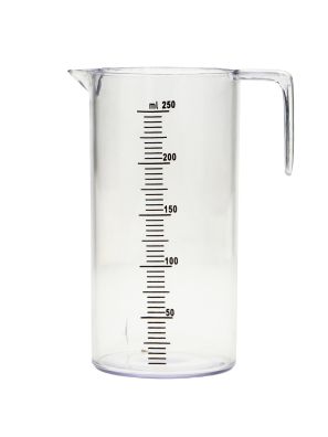 Kunststof Maatbeker Transparant 250ml