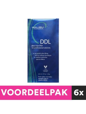 6 Stuks Malibu C DDL XL Direct Dye Lifter 20gr. Voordeelpakket