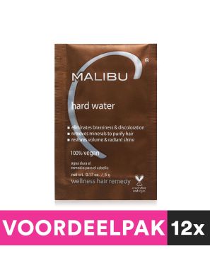 12 Stuks Malibu C Hard Water Treatment Sachet 5gr. Voordeelpakket