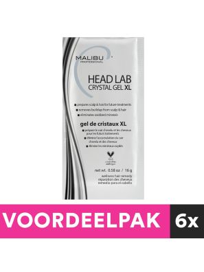 6 Stuks Malibu C Crystal Gel XL Sachet 16gr. Voordeelpakket