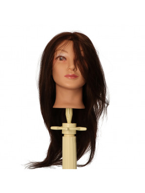 Beaux Cheveux Oefenkop Dames Judith Gemixt Haar Bruin