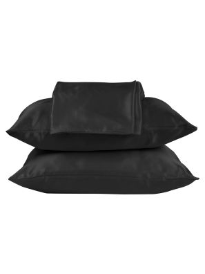 Beauty Pillow Dekbedovertrek Set Black - 240x200/220cm