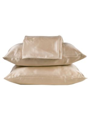 Beauty Pillow Dekbedovertrek Set Champagne - 200x200/220cm