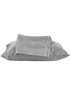 Beauty Pillow Dekbedovertrek Set Silver - 140x200/220cm