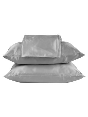 Beauty Pillow Dekbedovertrek Set Silver - 240x200/220cm