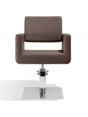 Sibel Kappersstoel Felicitas Bruin met Vierkante Voet