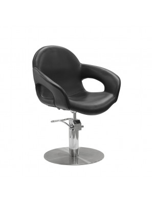 Sibel Kappersstoel Capricious Zwart met Ronde Voet