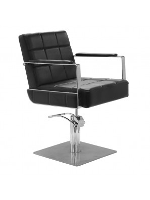 Sibel Kappersstoel Celestino Zwart met Vierkante Voet