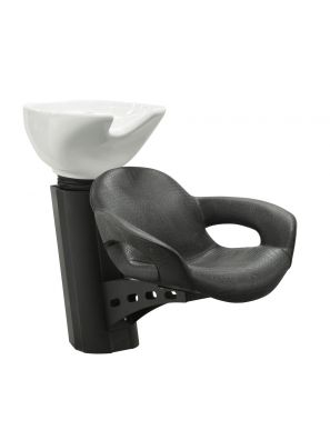 Sibel Wasunit Capricious Zwart Croco met vaste Stoel