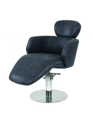 Sibel Kappersstoel Ariana Zwart met Ronde Voet