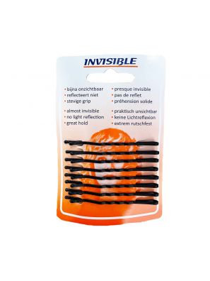 Invisible Schuifjes Newey Kaartje Zwart Lang