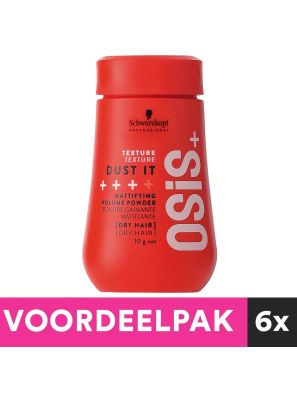 6 stuks Schwarzkopf Osis+ Dust It Mattifying Volume Powder 10gr.