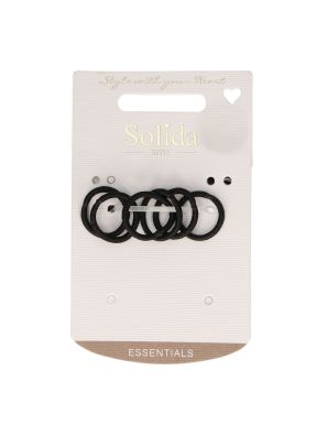 Solida Mini Elastiekjes Zwart 6st.