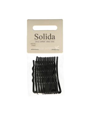 Solida Schuifspeld Zwart Plastic 4.5cm 12st.