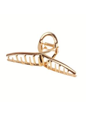 Solida Claw Clip Gold Metal Swirl 11cm
