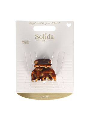 Solida Clip Amber Bruin Small