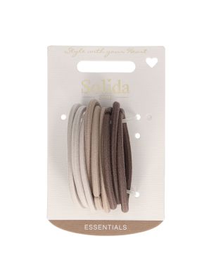 Solida Elastiekjes Gekleurd Nude Groot 9st.