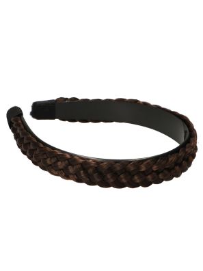 Solida Diadeem Gevlochten Bruin