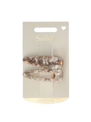 Solida Clips Grijs met Patroon 2st.