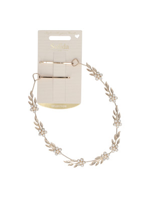 Solida Haarband Blad Goud