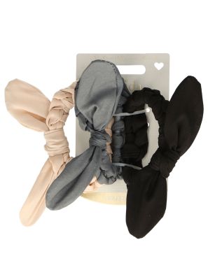 Solida Elastieken met Strik Meerkleurig 3st.