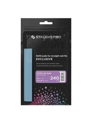 Staleks Pro Plakvijl Refill Exclusive 22/240 Grit Recht 50st.