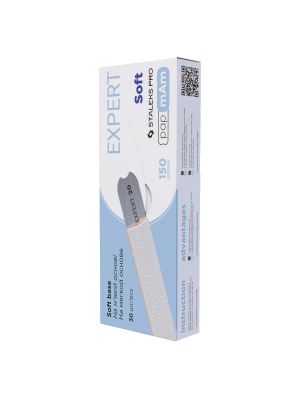 Staleks Pro Nagelvijl Wegwerp Soft Base White Expert 20/150 Grit Recht 25st.