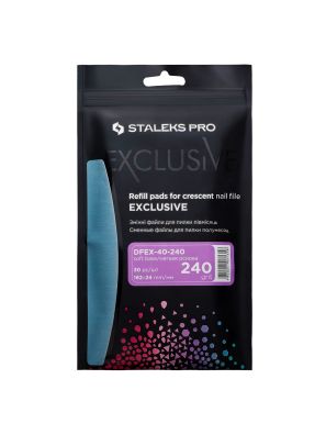 Staleks Pro Plakvijl Wegwerp Soft Base Exclusive 40/240 Grit Crescent 30st.