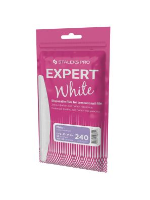 Staleks Pro Nagelvijl Wegwerp White Expert 42/240 Grit Crescent 50st.