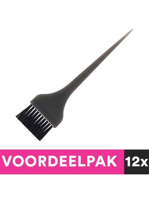 12 Stuks Verfkwast Zwart Groot 50mm Voordeelpakket