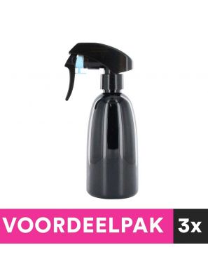 3 Stuks Waterspuit 360 Graden Zwart 250ml Voordeelpakket