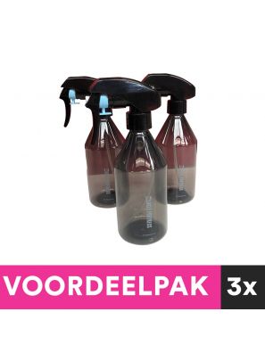 Waterspuit Micro Diffusion Kunststof Transparant Zwart 300ml Voordeelpakket