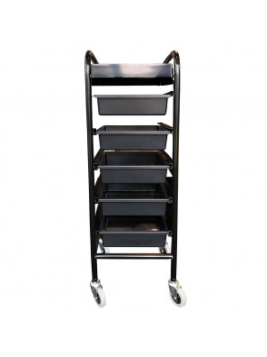 Werkwagen Zwart 5 lades