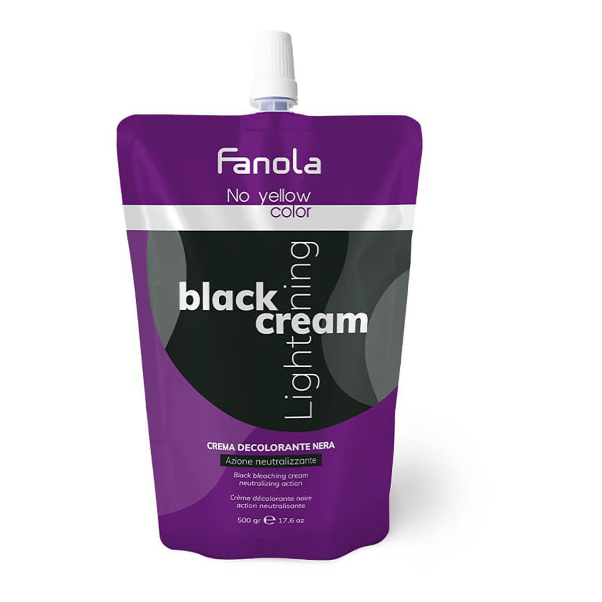 Fanola No Yellow Color Black Cream Lightener 500ml