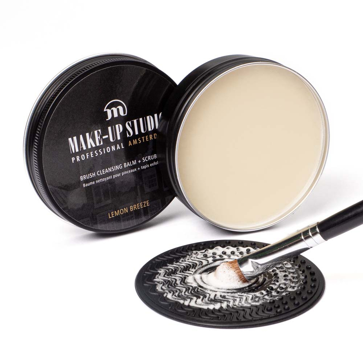 Makeup Studio Brush Cleansing Balm 100ml + Scrubber online kopen? Makeup Studio Hygiëne Zwart